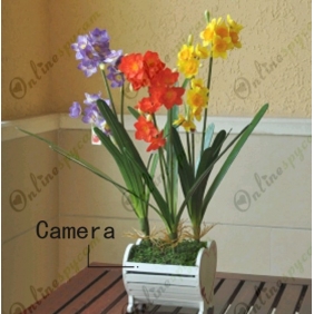 Beautiful Decoration Artificial Flowers Hidden HD Pinhole Spy Camera DVR 16GB